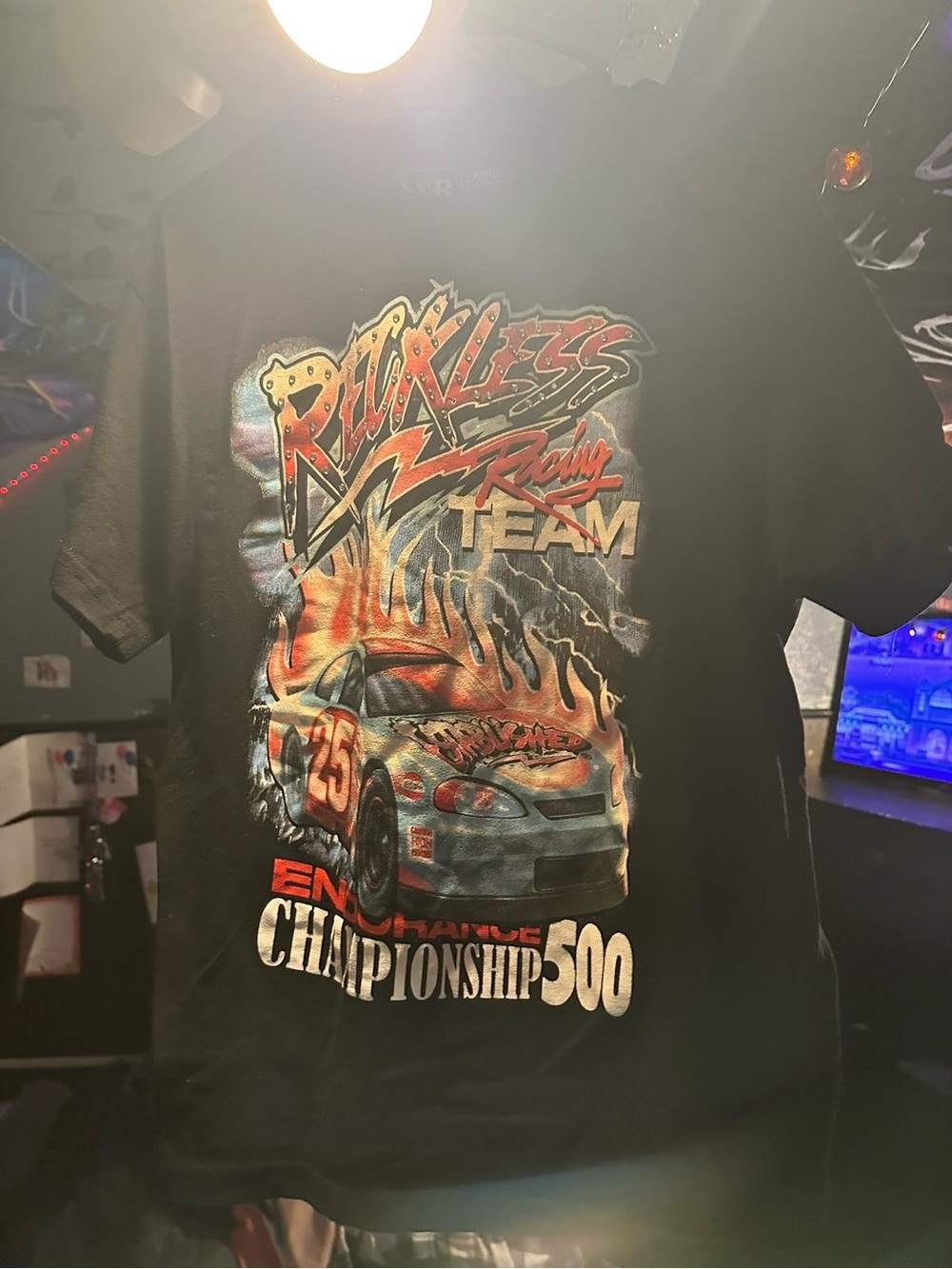& Other Stories Black Racing Graphic Short-Sleeve Tee